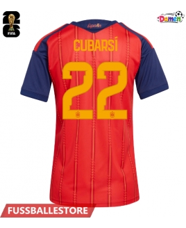 Günstige Spanien Pau Cubarsi #22 Heimtrikot Damen WM 2026 Kurzarm
